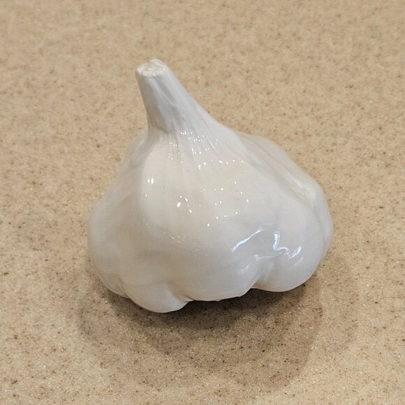 VINTAGE HANDPAINTED CERAMIC GARLIC MAJOLICA DECOR DISPLAY ART VIETRI ITALY - Picture 2 of 6